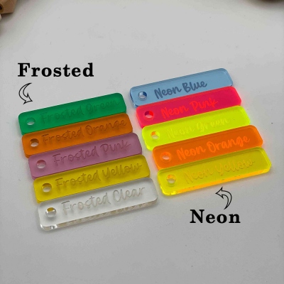 Backpack name tag, acrylic tag, school bag name, personalized tag, bag charm, keychain, sport bag tag, letter cutout, bag tag