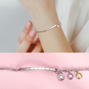 Personalized Birthstone Bracelet For Her