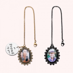 Personalized Graduation Cap Charm with Memorial Photo