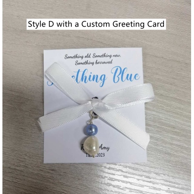 Something Blue Charm Keepsake, Bridal Shoe Charm, Bouquet Charm, Bridal Garter Charm