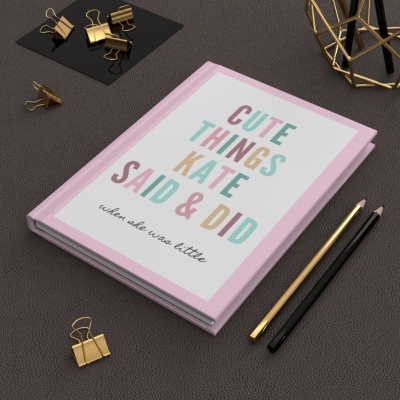 💖Buy 2 Free Shipping💖Personalized Journal, Things My Kids Say Journal, Kids Memories Notebook, Baby Shower Gift for Mom, Gift for New Mom, Childhood Memory Book