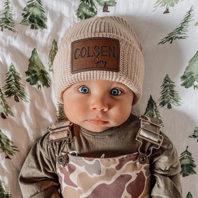💖Buy 2 Free Shipping💖Personalized Printed Name Beanie for Baby Boy Toddler Kids