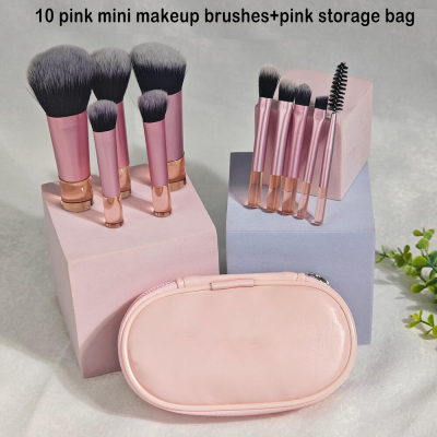 Personalized Makeup Brush Bag with Birth Flower - Travel Makeup Brushes,Portable Makeup Bag,Cosmetic Brushes Bag,Bachelorette Party,Wedding Gift,Party Favors